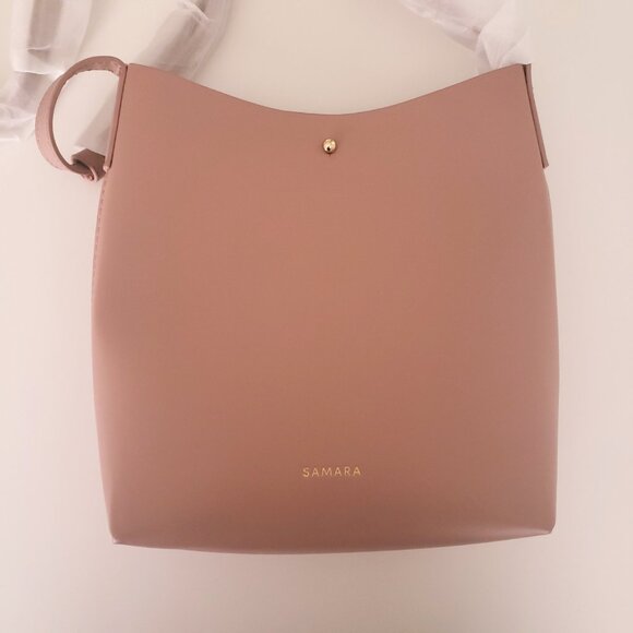 Samara Anthropologie Vegan Leather Pink Small Crossbody Shoulder Bag - Picture 2 of 15